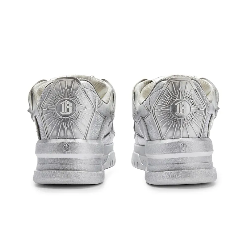 U.T.B Horizon001 Trailblazer Series Wear resistant And Lightweight Low Top Skateboard Shoes Unisex Smoke Gray Silver-5