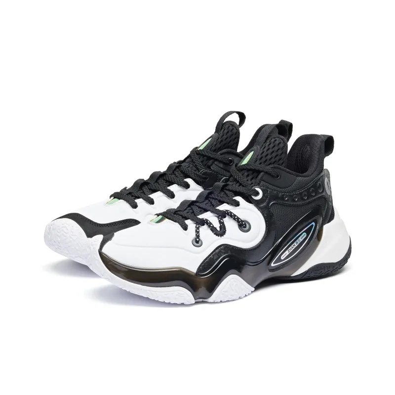 QIAODAN Battle Blade 6TEAM Cushioned Slip Resistant Low Top Basketball Shoes Men's Jordan White-2