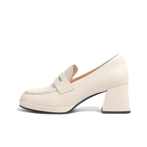 STEVE MADDEN Loafers 6cm Women's Ecru