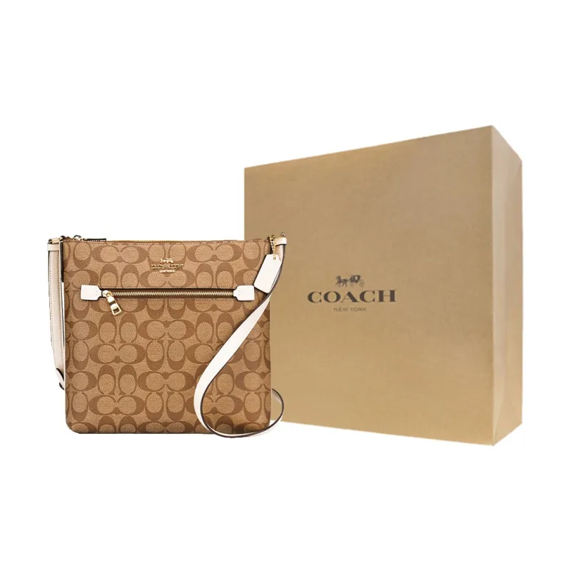 COACH Rowan PVC Shoulder Bag Medium Size Women's-4