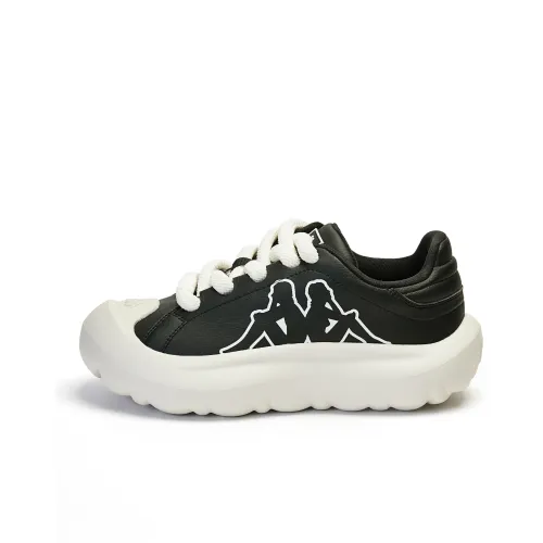Kappa Anti Slip Wear Resistant Low Top Casual Shoes Women's Black White
