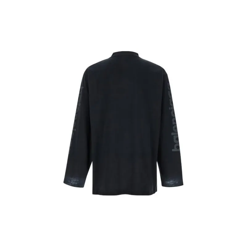 Balenciaga 3B Stencil Vintage Jersey T Shirt-1