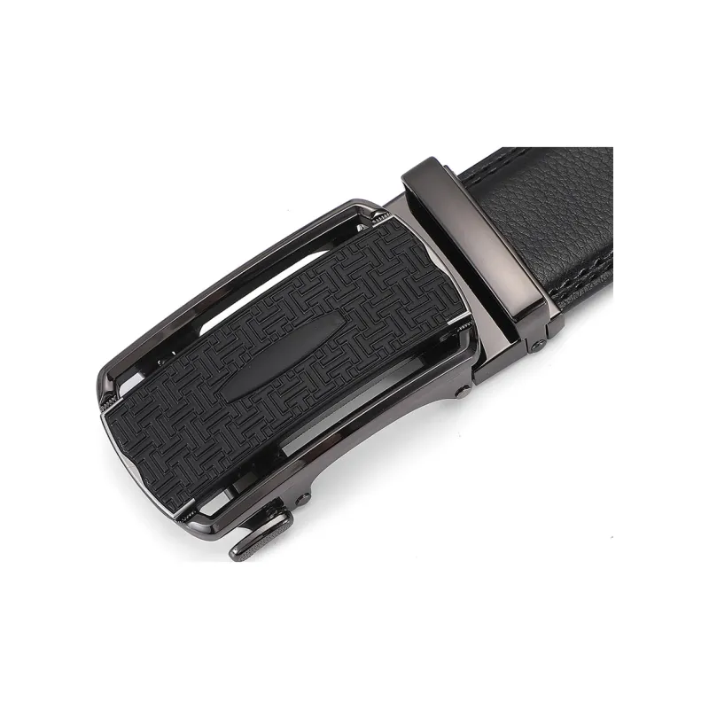 KENMO Subtle And Elegant Business Casual Convenient Automatic Buckle Width 3.5cm Gift Box Set Leather Belts Men's-3