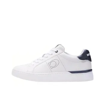 COACH Low Top Skateboard Shoes Women's White