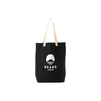 Beams Cotton Tote Bag Shopping Bag Handbag Unisex Black/Orange/Blue