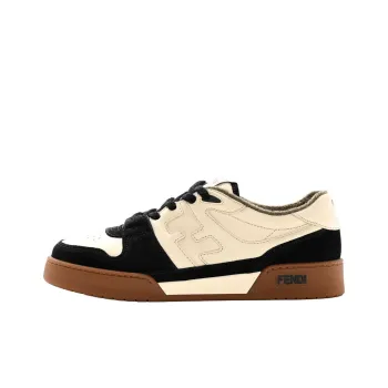 FENDI Match Low Top Suede 'Black Beige'
