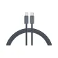 Lava Smoke Gray 30W 1.2m Woven Fast Charging Cable Type-C to Type-C