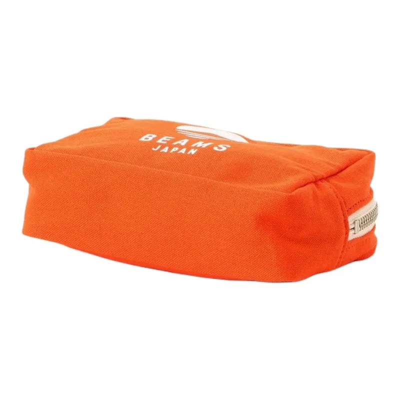 Beams Evergreen Works Collaboration Cotton Clutch Men's Black/Orange/Marine Blue-6