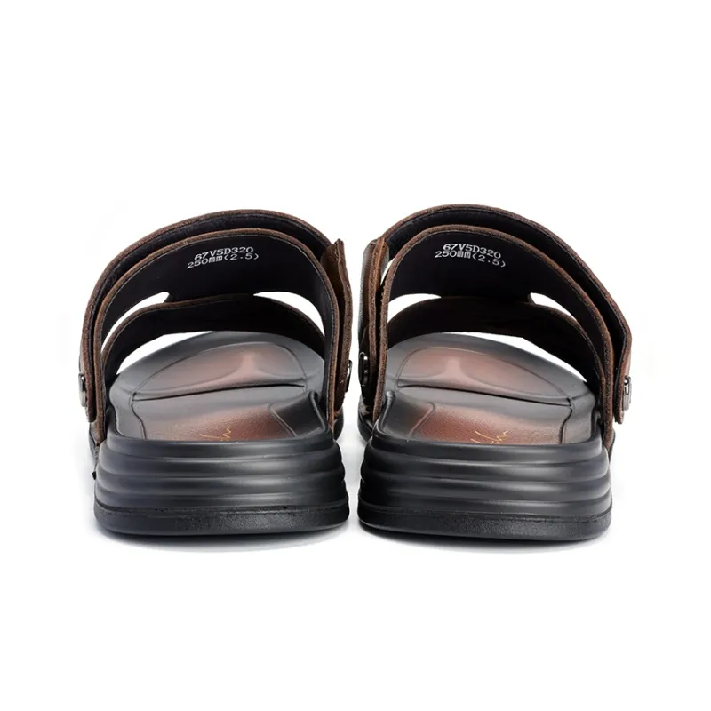 Satchi Beach Sandals Men's Brown-6