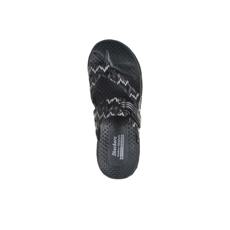 Skechers Slip Resistant Abrasion Resistant Slide Slippers Women's Black-5