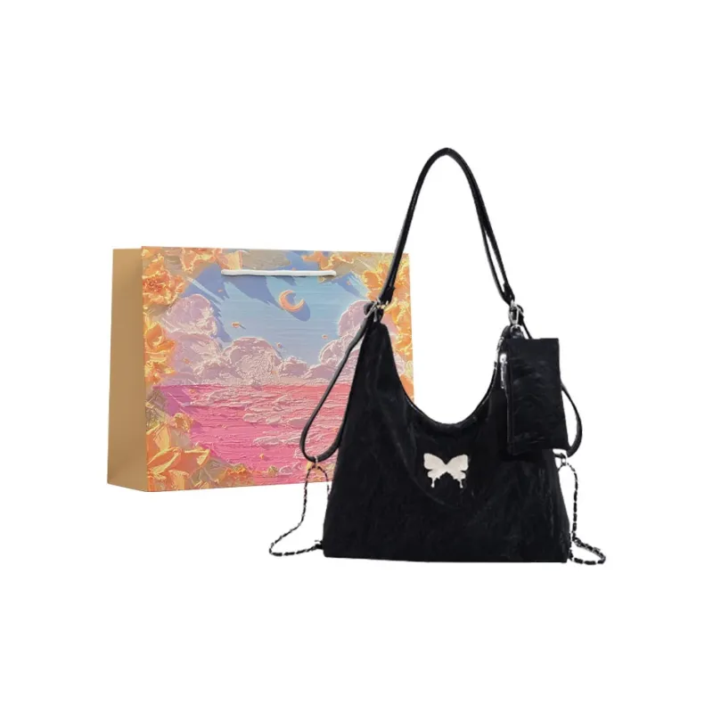BRINCH Velour Shoulder Bag Crossbody Bag Backpack Women's-9
