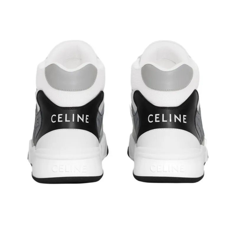 CELINE CT 06 High Top Skateboard Shoes Men's Gray-3