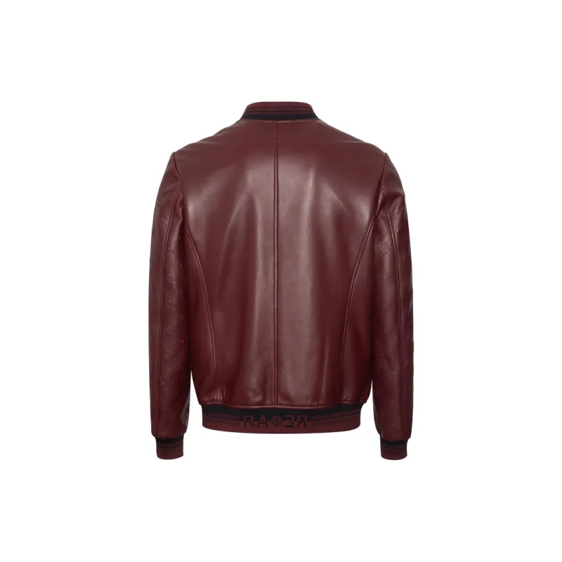 RARE Leather Jackets Men Red-2