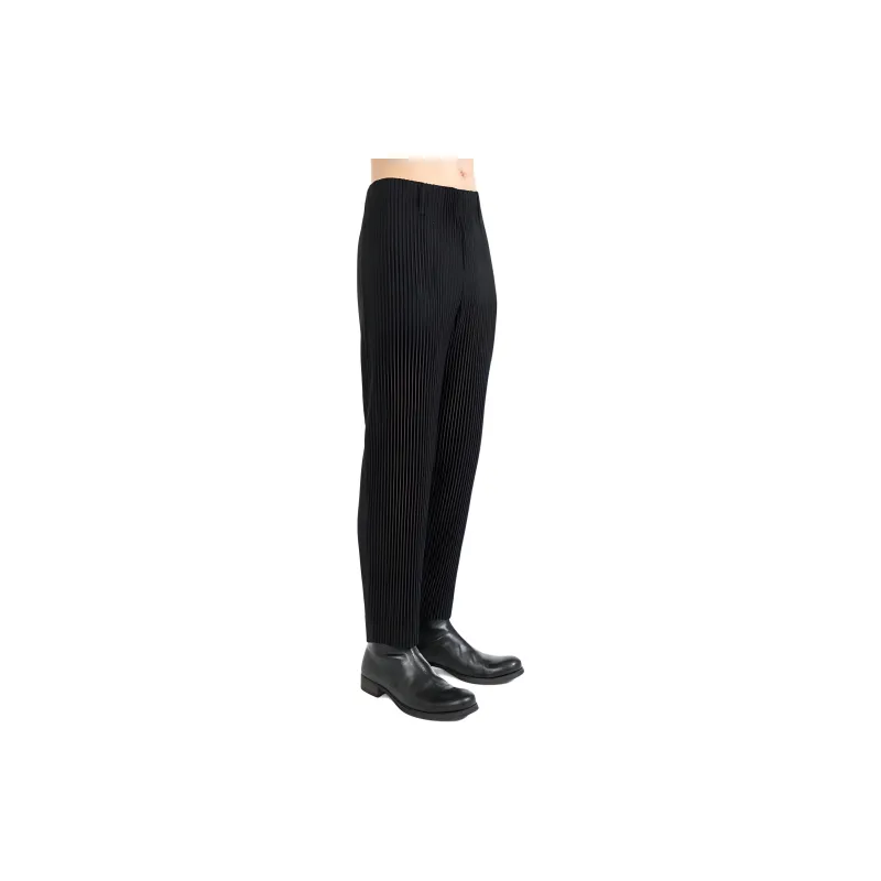 Homme Plissé Issey Miyake Casual Pants Men's Black-2