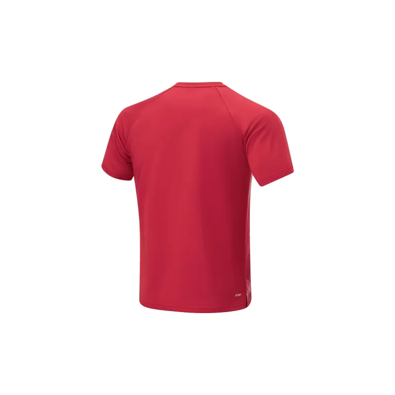LiNing Table Tennis Series T Shirt Unisex Cherry Total Crimson-1