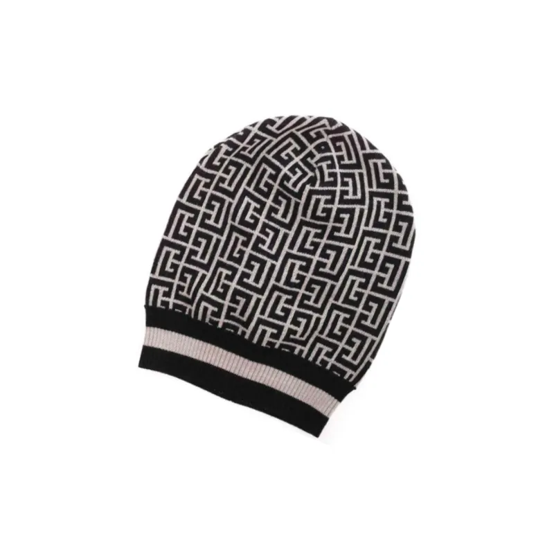 BALMAIN Milu Wool Beanies Women's Light Brown-1
