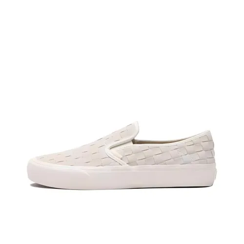 Vans Slip-on Skateboard Shoes Unisex Low-Top Beige