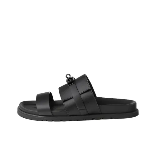 HERMES Quick Dry Slide Slippers Men's Black