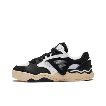 FILA FUSION KICK Anti Slip Wear Resistant Low Top Casual Shoes Men's Black White