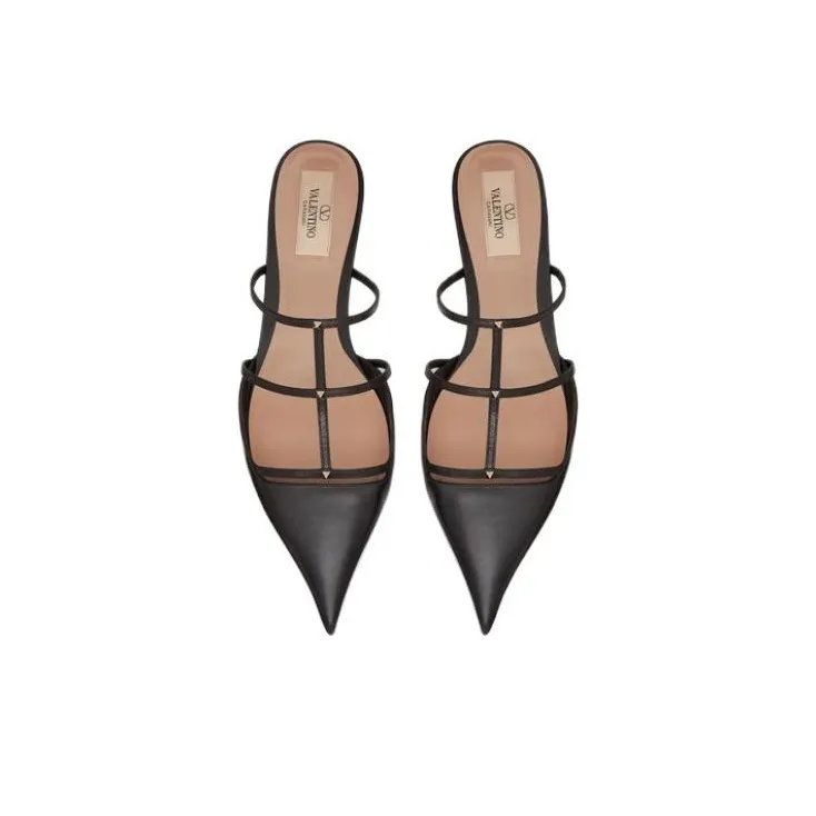 Valentino Garavani Rockstud Wispy Pointed Toe Mules Women's-2
