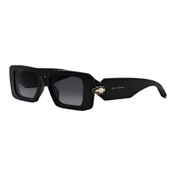 BVLGARI Subject To Official Website Irregular Shape Sunglasses Women's Black