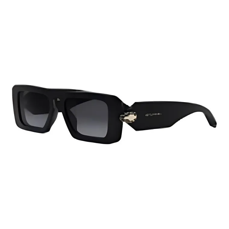 BVLGARI Subject To Official Website Irregular Shape Sunglasses Women's Black-0