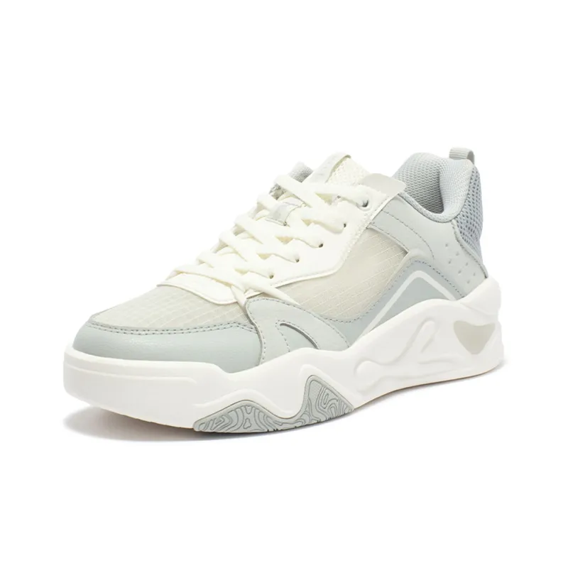 361° Cushioning Low Top Casual Shoes Women's Gray White-2