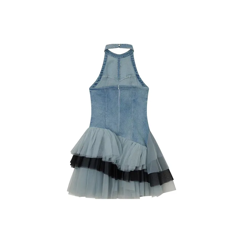 JOSR Sleeveless Dress Women's Blue-1