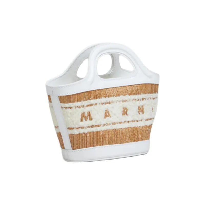 MARNI Logo Tufted Micro Tote Bag-2