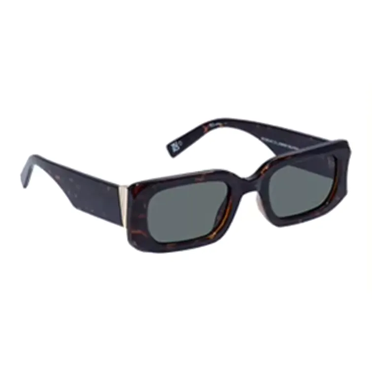 Le Specs Subject To Official Website Rectangular Sunglasses Women's Tortoiseshell-2