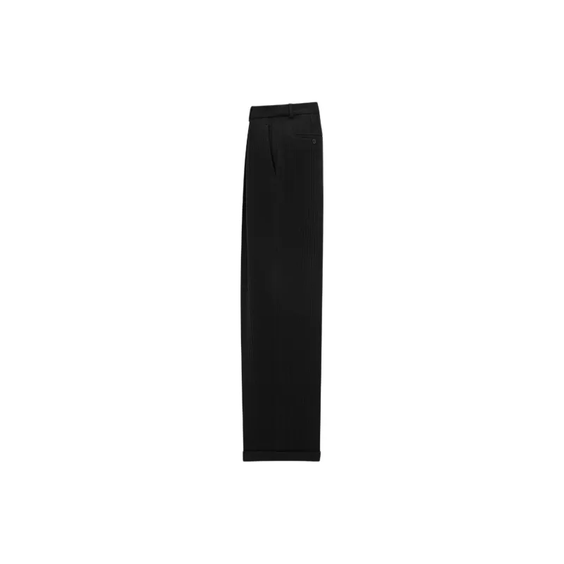 SAINT LAURENT 90'S Striped High Waist Pants-1