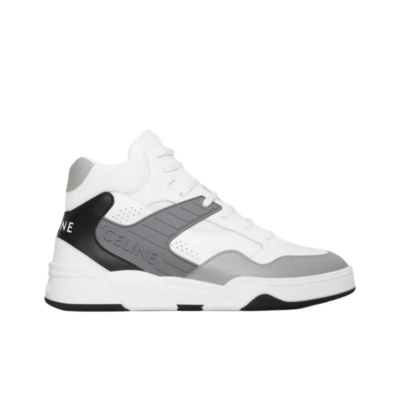 CELINE CT 06 High Top Skateboard Shoes Men's Gray-1