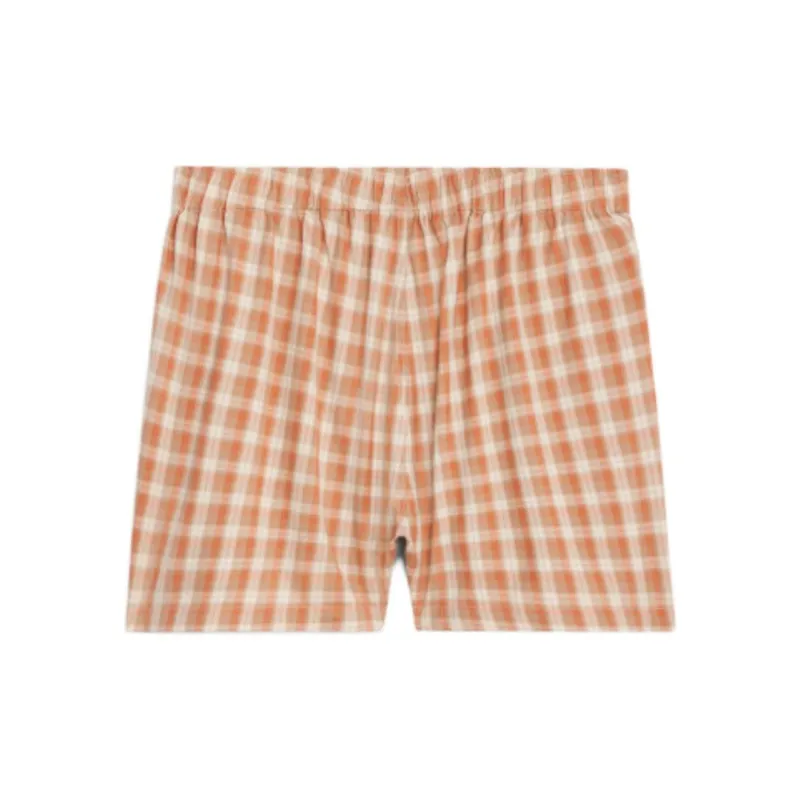 CELINE Boxer Shorts In Check Silk-1