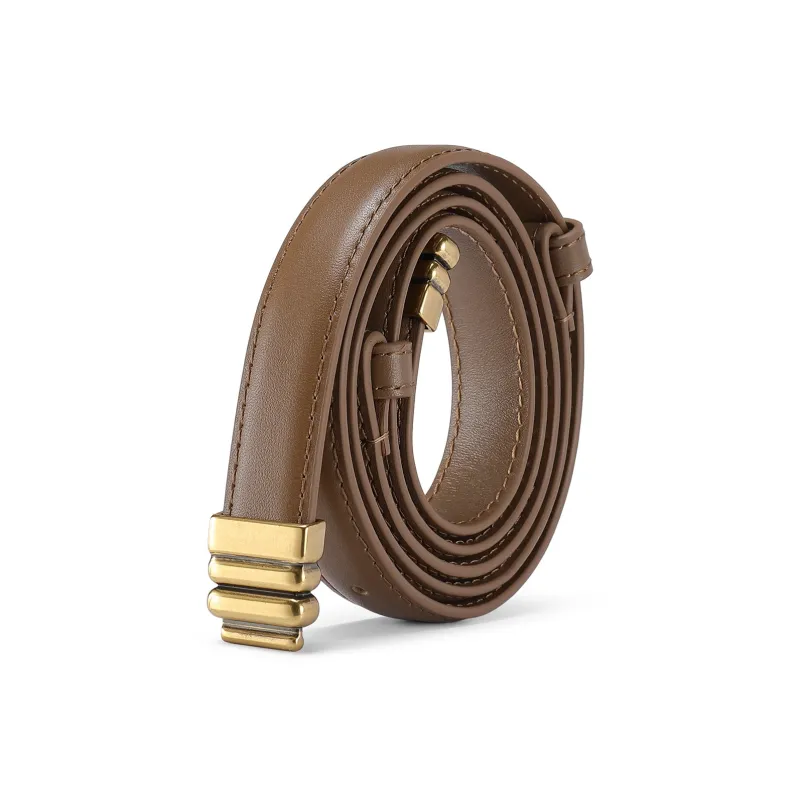 JAGUAR Decoration Genuine Leather Belt Corset Belt Cow Leather Top Grain Cow Leather Leather Belts Women's Width 1.8cm-1