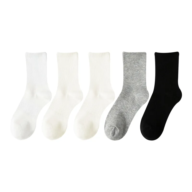 XXLLG Mid Calf Socks Unisex 5 Pack-3