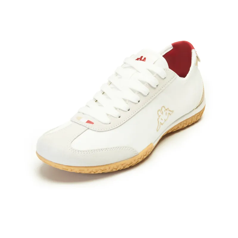 Kappa Anti Slip Wear Resistant Low Top Training Running Shoes Unisex White Red Brown-2