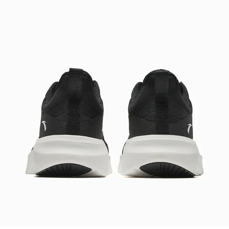 Anta Cushioning Breathable Low Top Casual Running Shoes Men's Black Gray-3