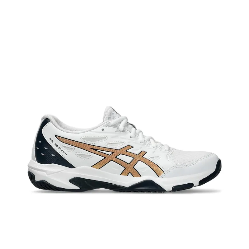 Asics Gel Rocket 11 White Pure Gold Women's-1