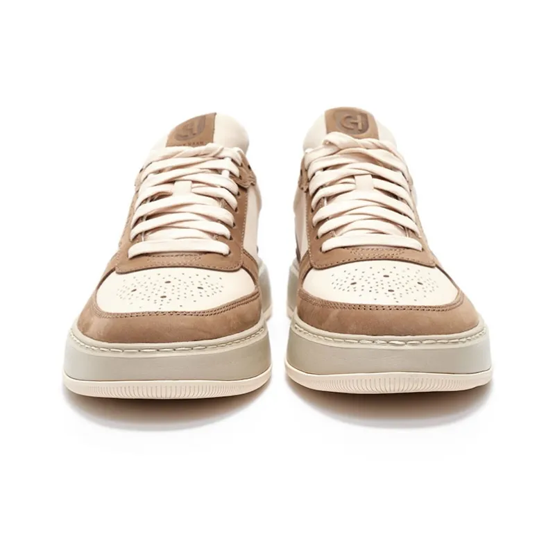 COLE HAAN Coverage Slip Resistant And Abrasion Resistant Low Top Skateboard Shoes Men's Beige Brown-2