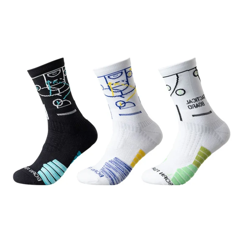 B&C.Room Basketball Socks Men's 3 Pack-0