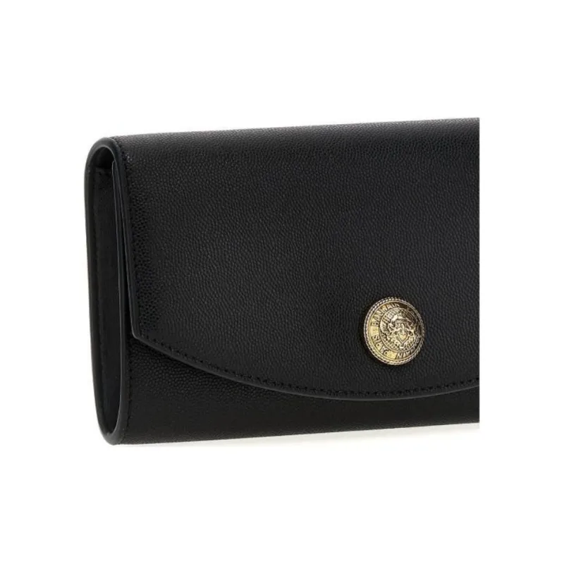BALMAIN Emblème Foldover Clutch Bag-3