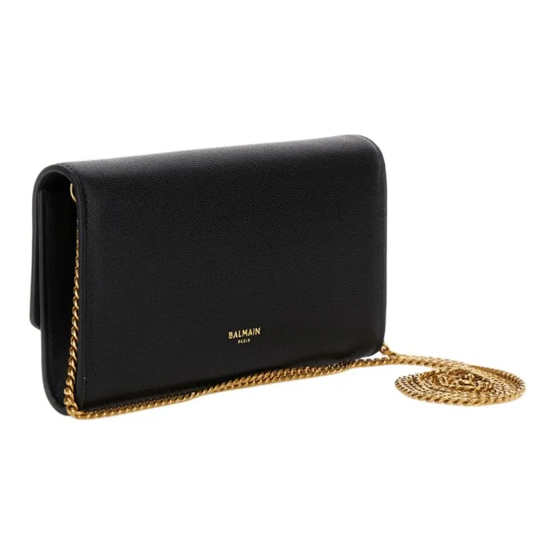 BALMAIN Emblème Foldover Clutch Bag-1