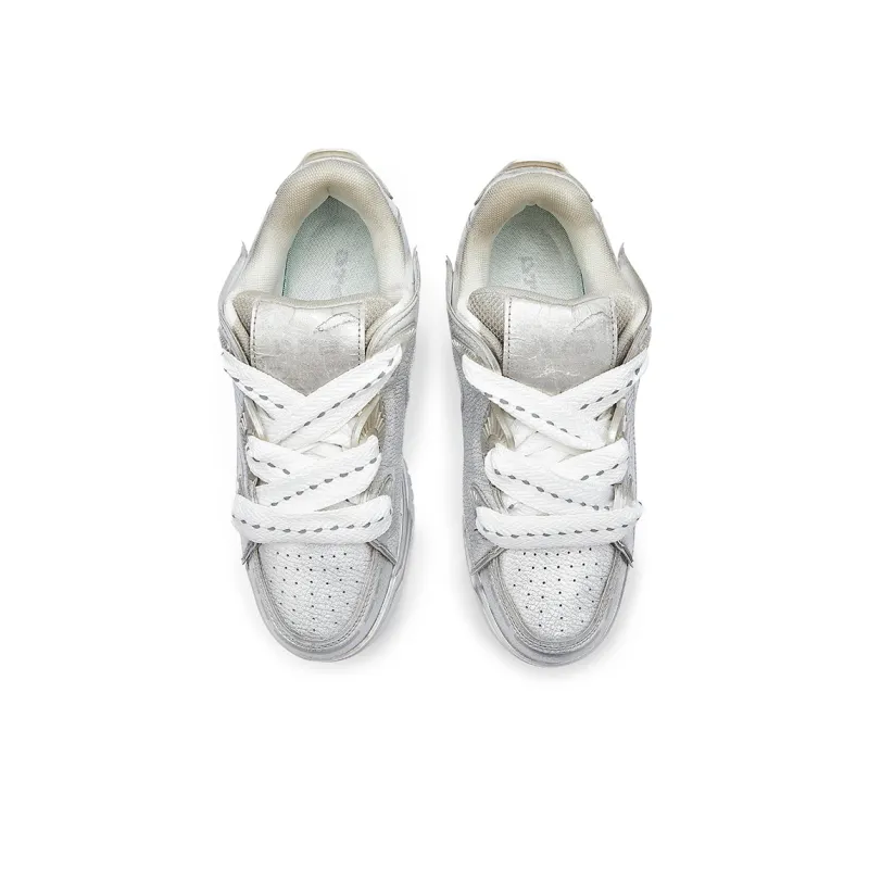 U.T.B Horizon001 Trailblazer Series Wear resistant And Lightweight Low Top Skateboard Shoes Unisex Smoke Gray Silver-4