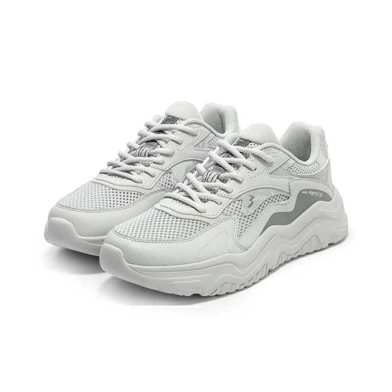 361° Cushioning Abrasion Resistant Breathable Low Top Casual Running Shoes Men's Gray-3
