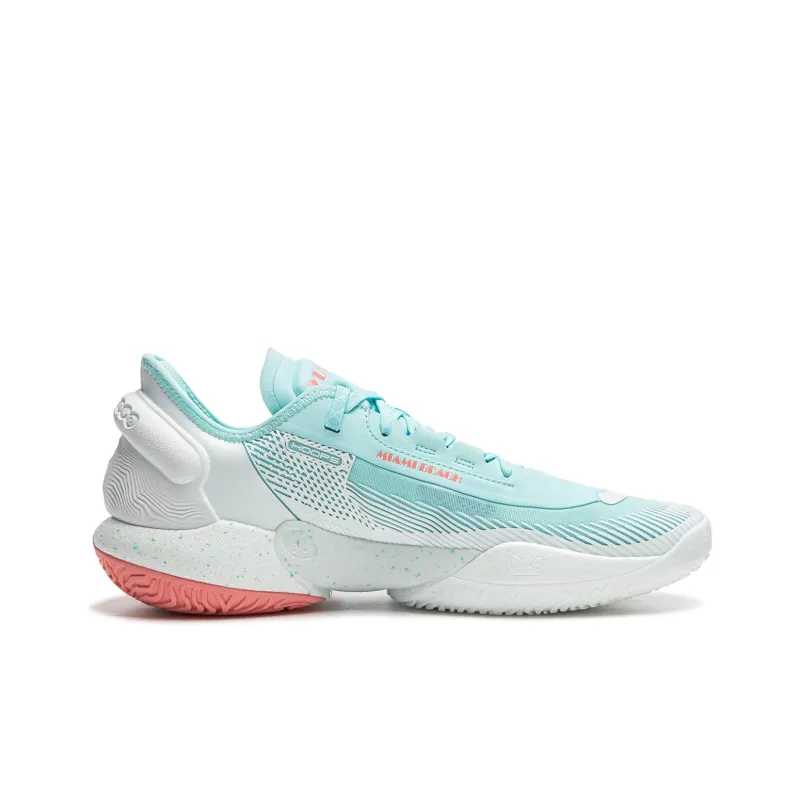 LINING Yushuai 18 V2 Basketball Shoes Men Low Top Blue White-1