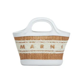 MARNI Logo Tufted Micro Tote Bag