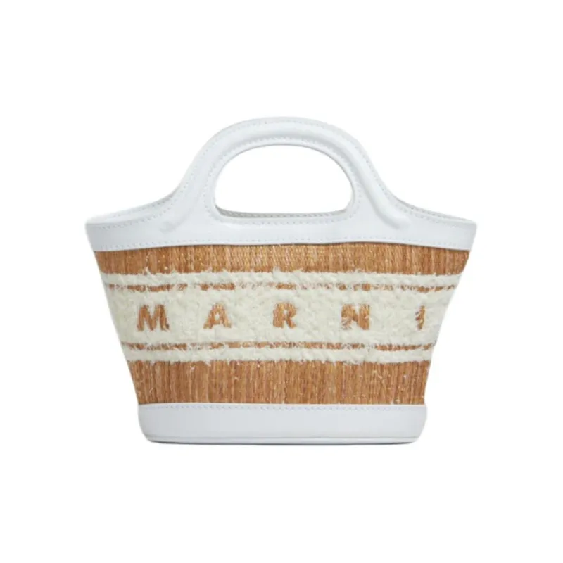 MARNI Logo Tufted Micro Tote Bag-0