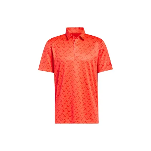 Adidas ALLOVER PRINT Polo Shirts Men Bright Red