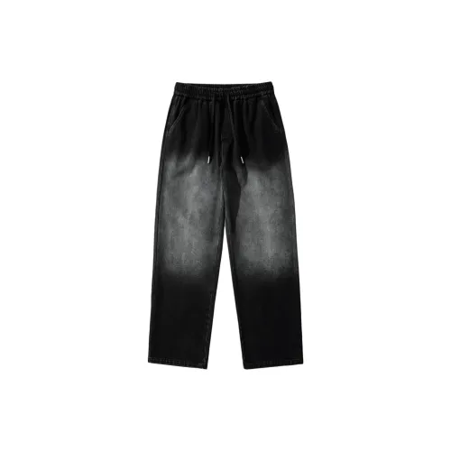 WOOD SOON Jeans Men Washed Black