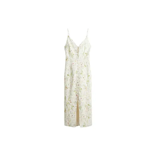 H&M Slip Dresses Women's White Floral